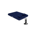 Colchón Inflable Queen Size 203 Cm Con Almohadas Bestway Azul