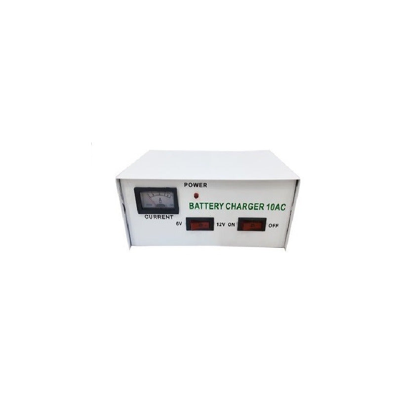 Cargador De Batería 12-6 V Para Autos Y Motos Carga Profunda