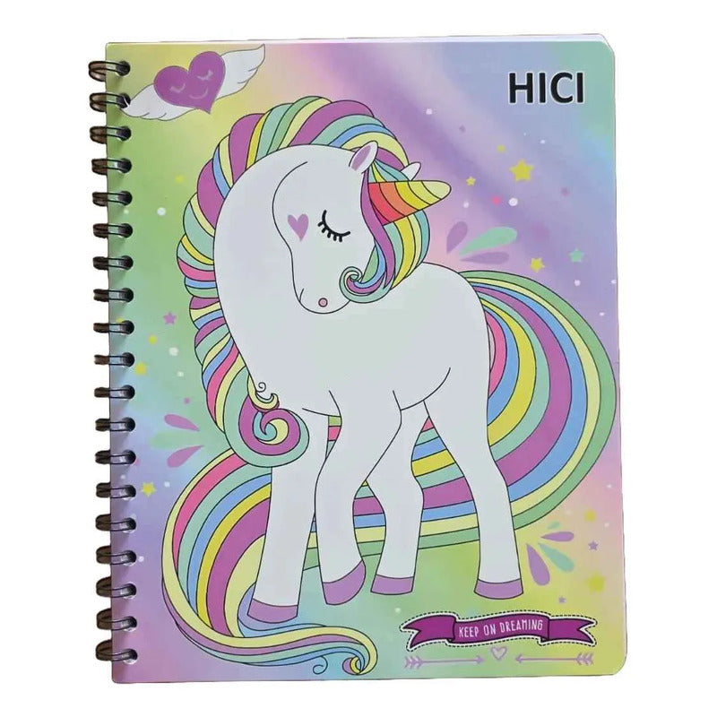 Pack X5 Cuadernos De 100 Hjs Surtidos Espiral 7mm Colegio Hembra 2