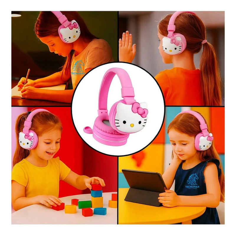 Audífonos Inalámbricos Con Micrófono Para Niños Bt Hello Kitty
