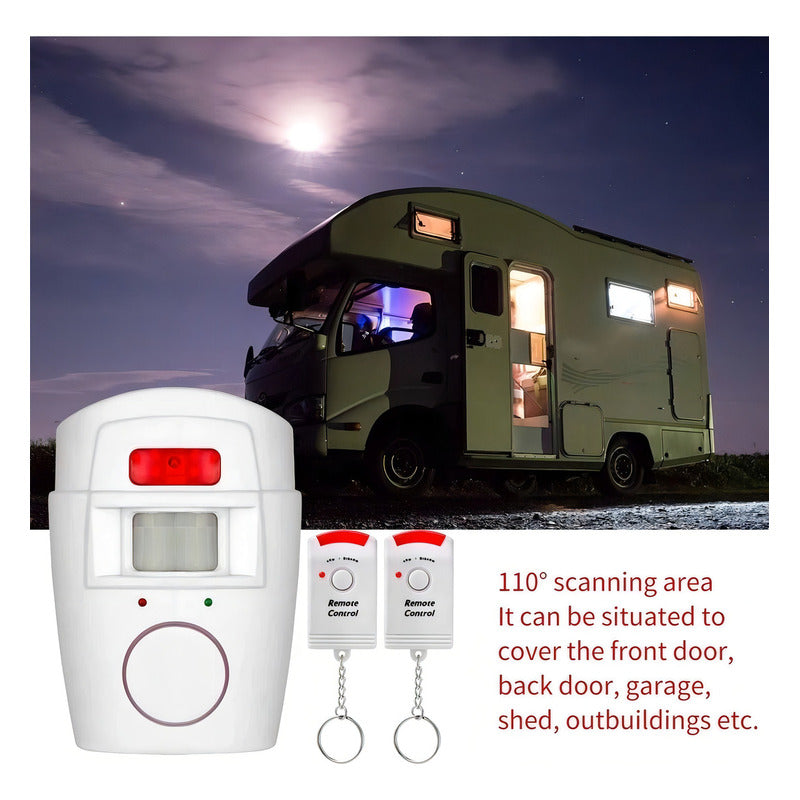 Alarma Sirena Con Sensor 2 Controles / Eshopviña