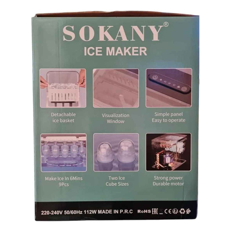 Maquina De Hielo Compacta Maquina Para Hacer Hielo Encimera