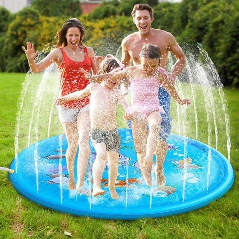 Alfombra De Agua Piscina Chorros Para Niño Facil De Guardar