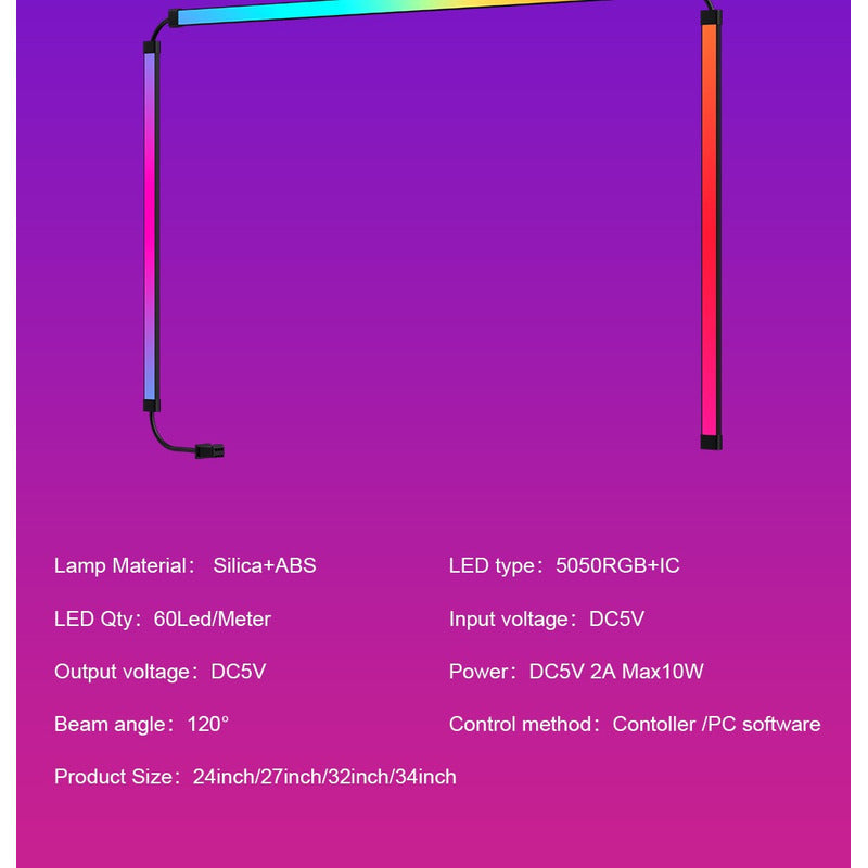 Cinta Led Para Pc Tv Inteligente Sincroniza Pantalla Musica Rgb