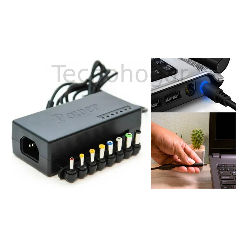 Cargador Universal Notebook Compatible Con Varias Marcas Negro