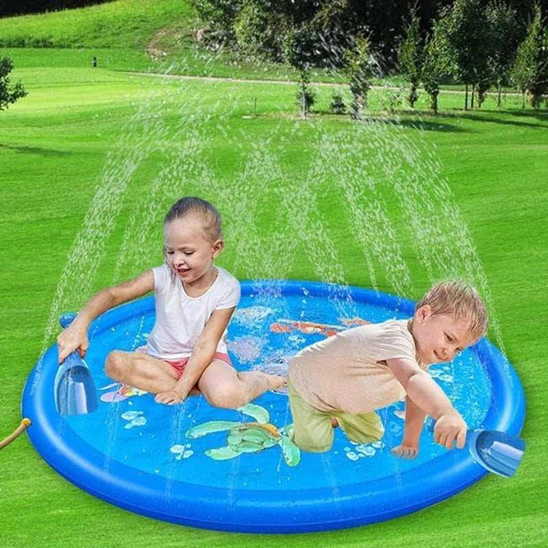 Alfombra De Agua Piscina Chorros Para Niño Facil De Guardar