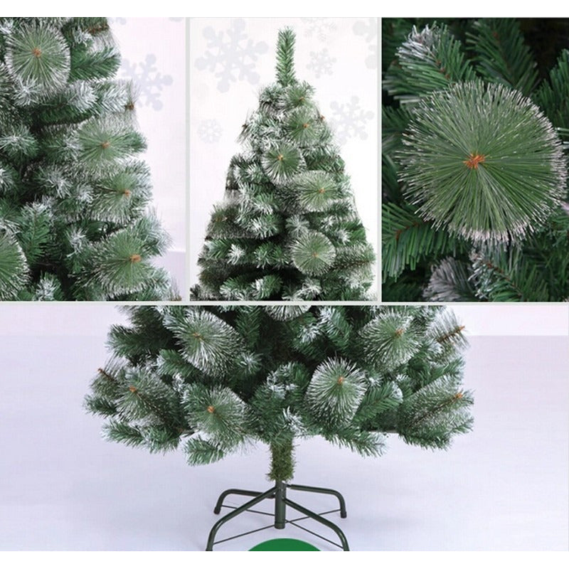 Árbol De Navidad Pascua Nieve Con Base Armado Facil Blanco