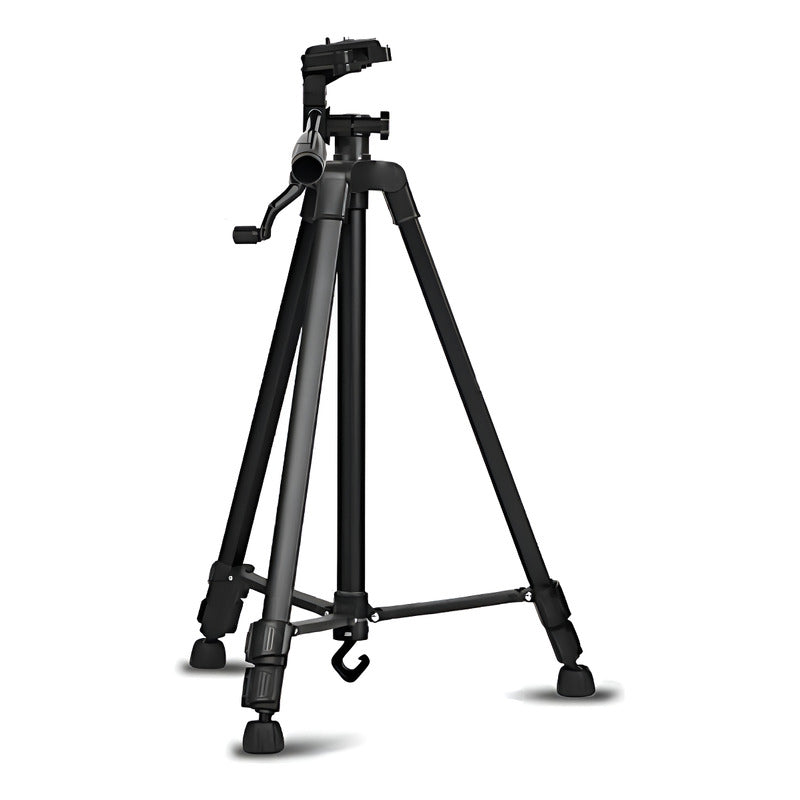 Tripode Para Camara Profesional 3366 Nivel Angulo Manivela Color Negro