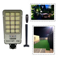 Pack X2 Foco Poste Solar 800watt Alumbrado Exterior  420 Led Negro Blanco