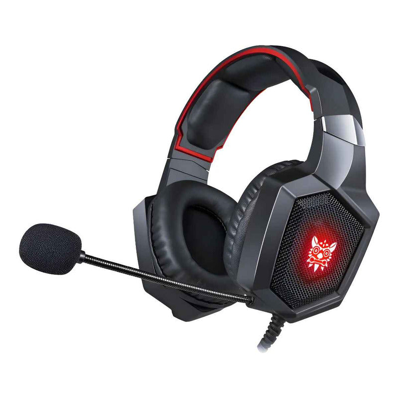 Audifonos Gamer Con Microfono Ps4 X One-s-x Switch Pc Telf Rojo Con Negro