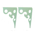 2 Soportes Ángulos Triangulares De Metal Resistente Colgador Blanco