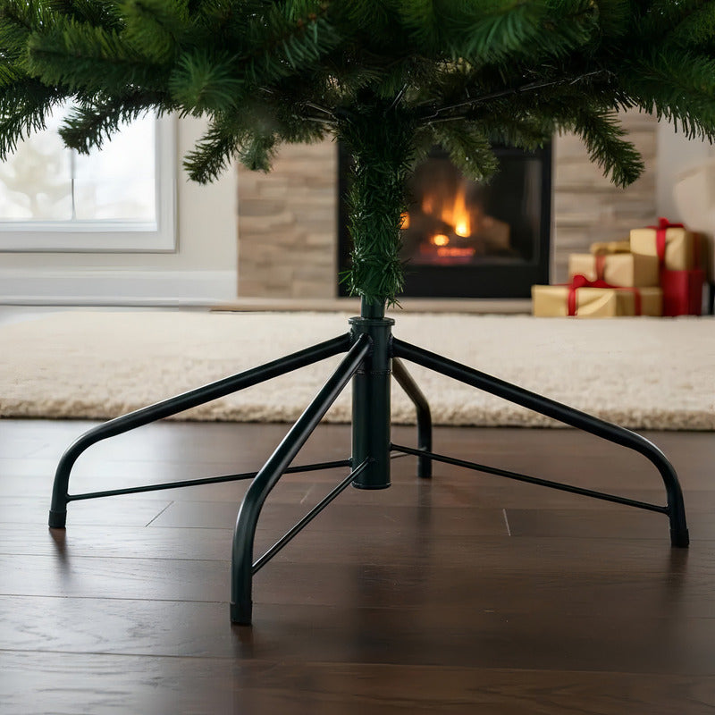 Árbol De Navidad Roro 180 Cm Verde Frondoso Desmontable Base Metálica