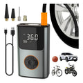 Inflador Compresor De Aire Portátil Digital 2000mah 90w Gris Oscuro 50 Hz / 60 Hz Monofásica