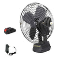 Ventilador Camping Con Bateria Escritorio Recargable Inalamb 15 Cm Negro