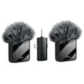 Pack 2 Microfonos Inalambrico Dual Para iPhone Y Android- Perfectos Para Grabar Videos, Realizar Transmisiones En Vivo O Crear Contenido Para Redes Sociales Negro