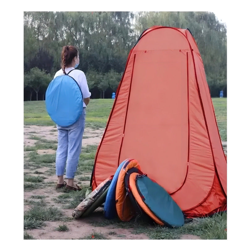 Carpa Baño Camping Vestidor Portatil + Ducha Camping Portati Color Verde
