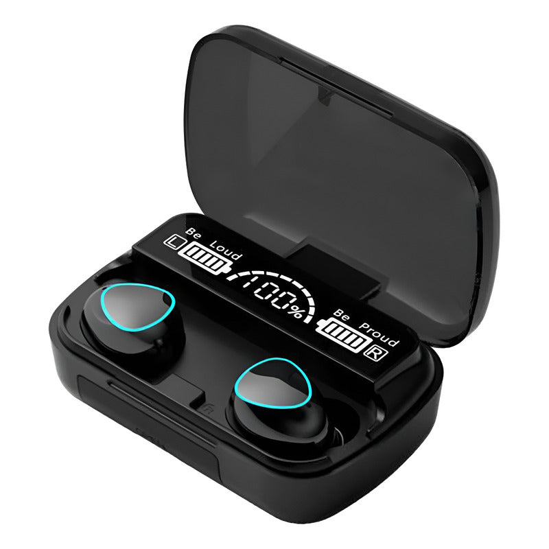 Audífonos Inalámbricos Bluetooth Indicador Carga V5.3 Negro