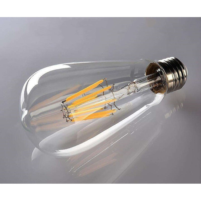 Pack X10 Ampolleta Led  Vintage Filamento Cálida Ahorradora  Cálida