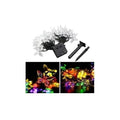 Pack X3 Guirnalda Mariposa Solar Led 5mt Exterior E Interior Multicolor