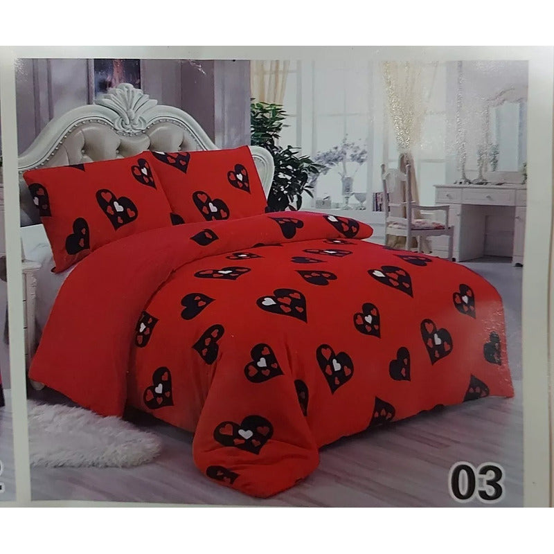 Cobertor Chiporro Cubrecama Grueso Peludo 2plazas + 2 Fundas