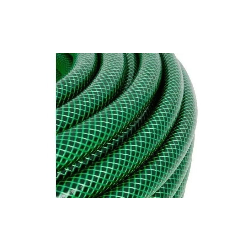 Manguera Reforzada 1/2 Pulgada 30 Mts Mas Pistola Y Acoplesm Verde