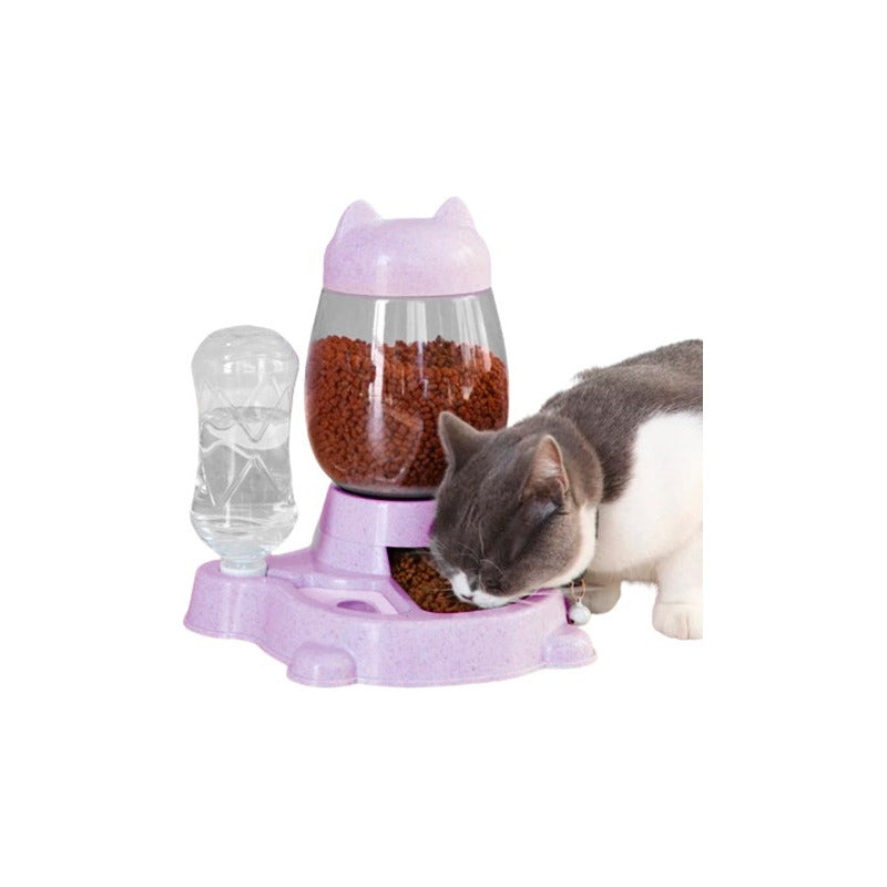 Comedero Bebedero De Mascotas Automático 2 En 1 Perros Gatos