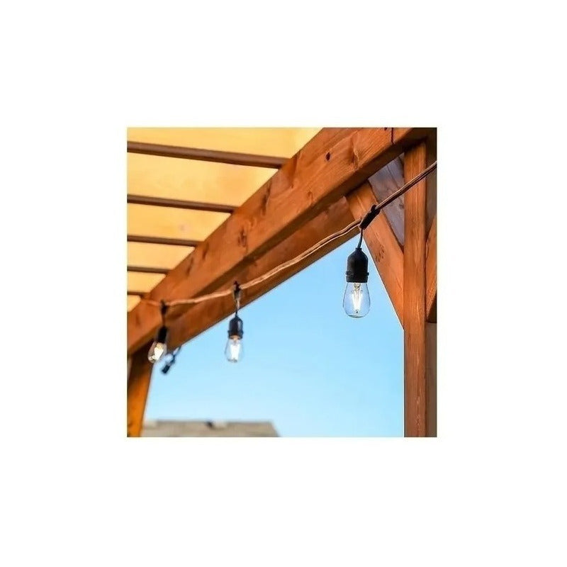 Soquete Guirnalda Terraza Patio Ampolletas Incluidas Decorac Cálida