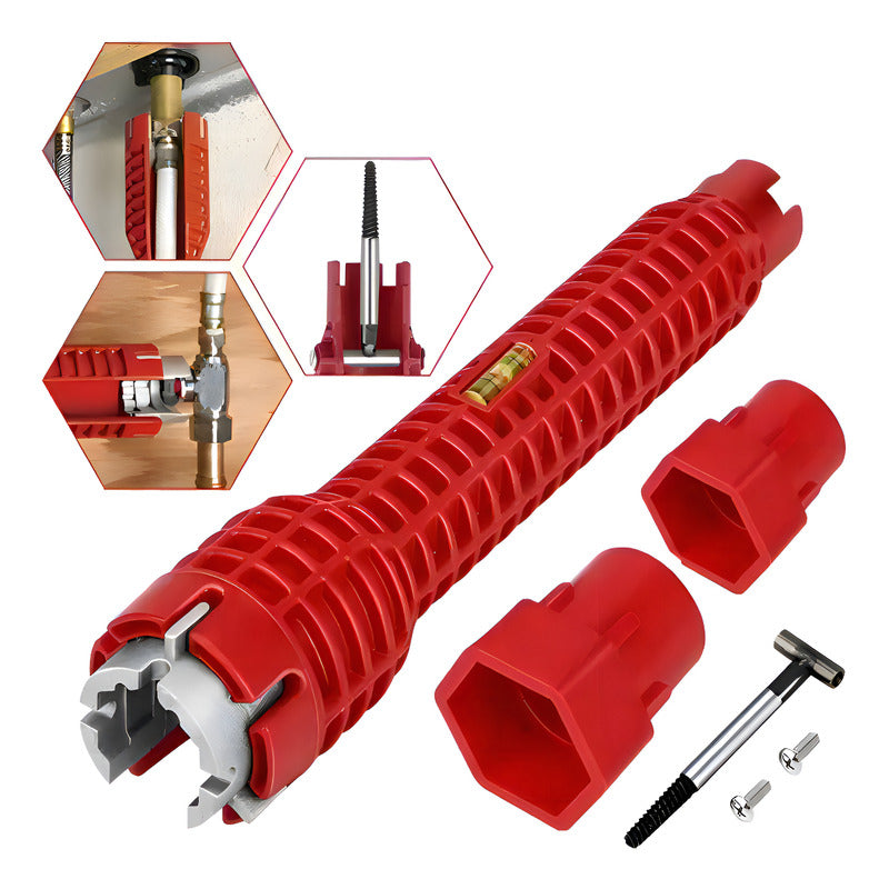 Llave Para Apretar El Tubo Del Fregadero Genérica Color Rojo Estructurada