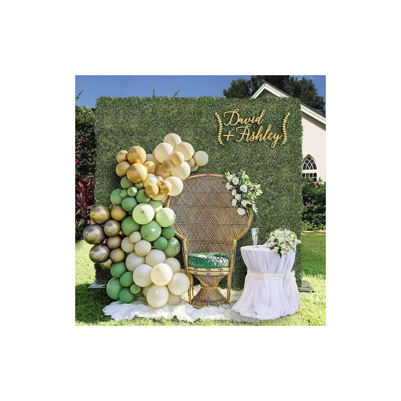 Pack X6 Pasto Planta Enredadera Malla Vallas Cercas Hojas  Verde Musgo