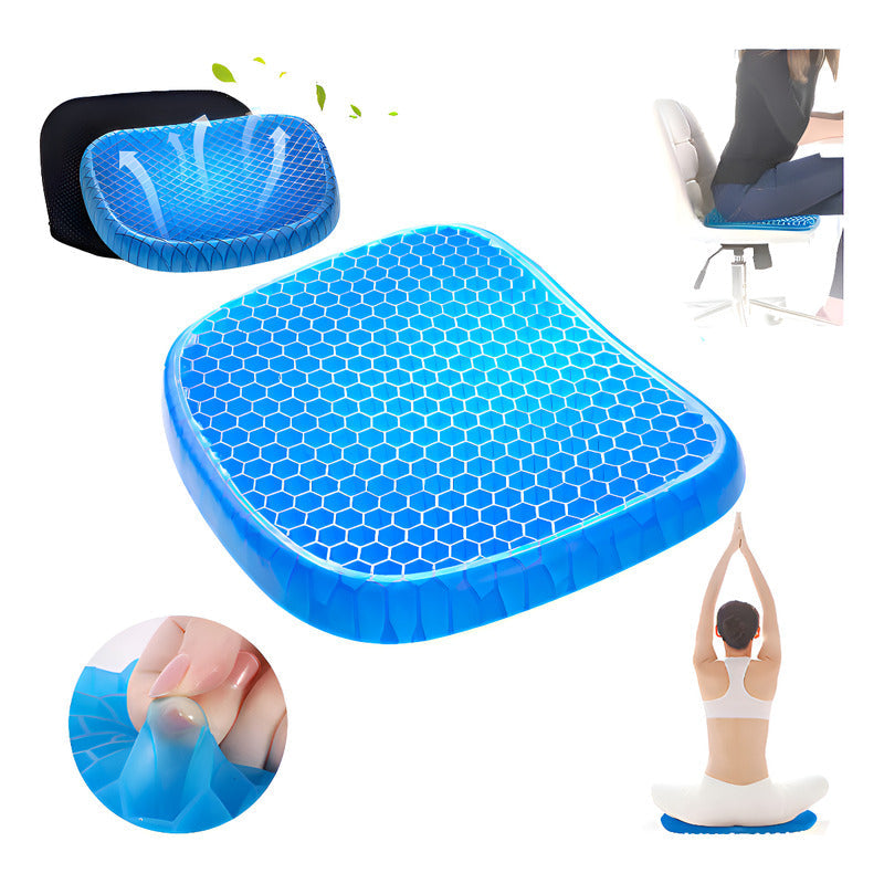 Cojín Ortopédico De Silicona Gel Relajante Asiento Terapia