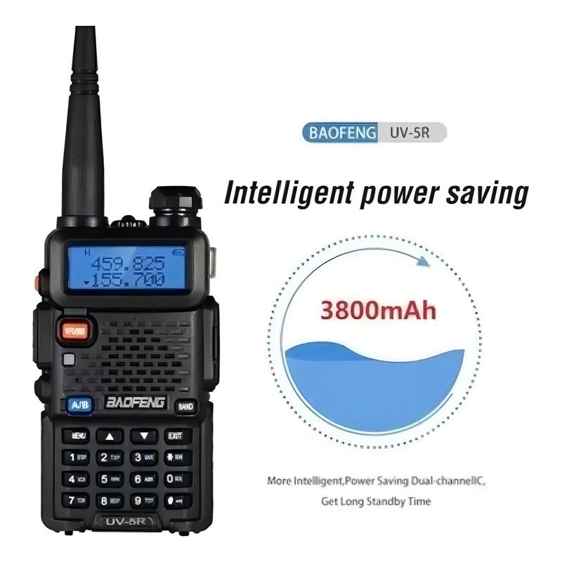 Radio Transmisor Walkie Talkie Dual Band Uv-5r Vhf Uhf Fm