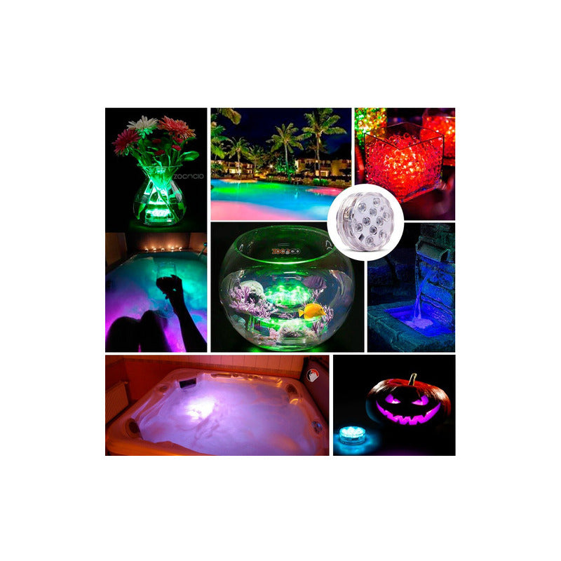 Luz Led Sumergible Para Piscina Jacuzzi Y Decoraciones 5