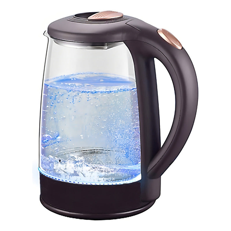 Hervidor De Agua Haeger Vidrio 2l Negro 600w Corte Automático