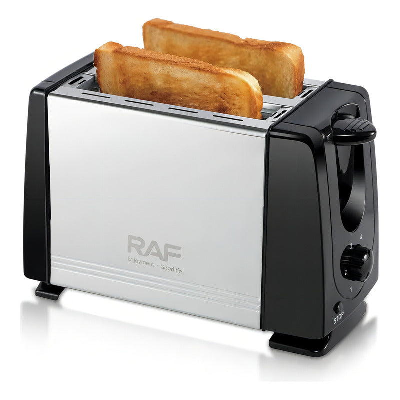 Tostadora De Pan Raf 2 Panes Rebanadas Rodajas Eléctrica Negro
