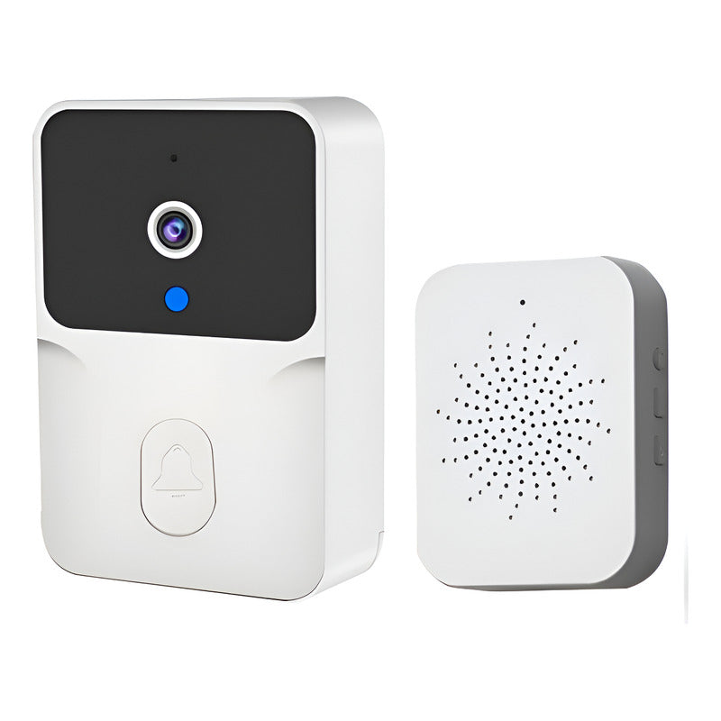 Timbre Cámara Wifi Seguridad Video Portero Inalámbrico Blanco