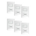 Pack X12 Interructor Tomacorriente 10a 250v Hogar Oficina Blanco