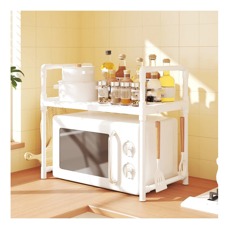 Organizador Microondas Estante Repisa Cocina Multifuncional Blanco
