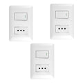 Interructor Apagador Tomacorriente 10a 250v Hogar Oficina Blanco