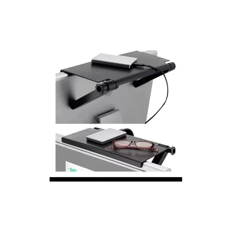 Soporte Repisa Plegable Para Decodificador Parte Superior Tv Negro