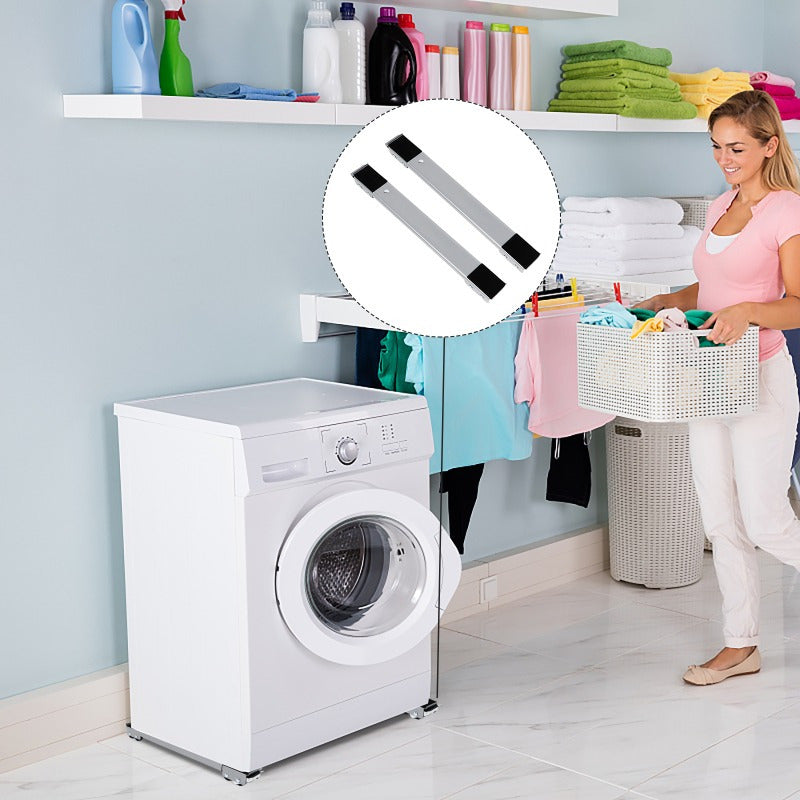 Base Ajustable Soporte Con Ruedas Para Mover Lavadora Nevera