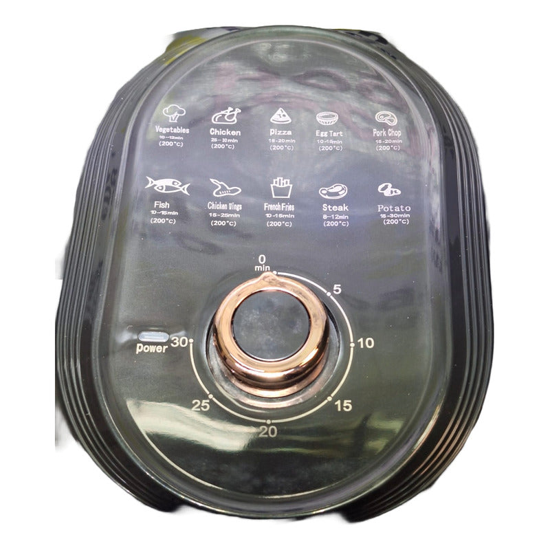 Freidora De Aire Compacta Air Fryer Large 7.5l 1.4kw Negro