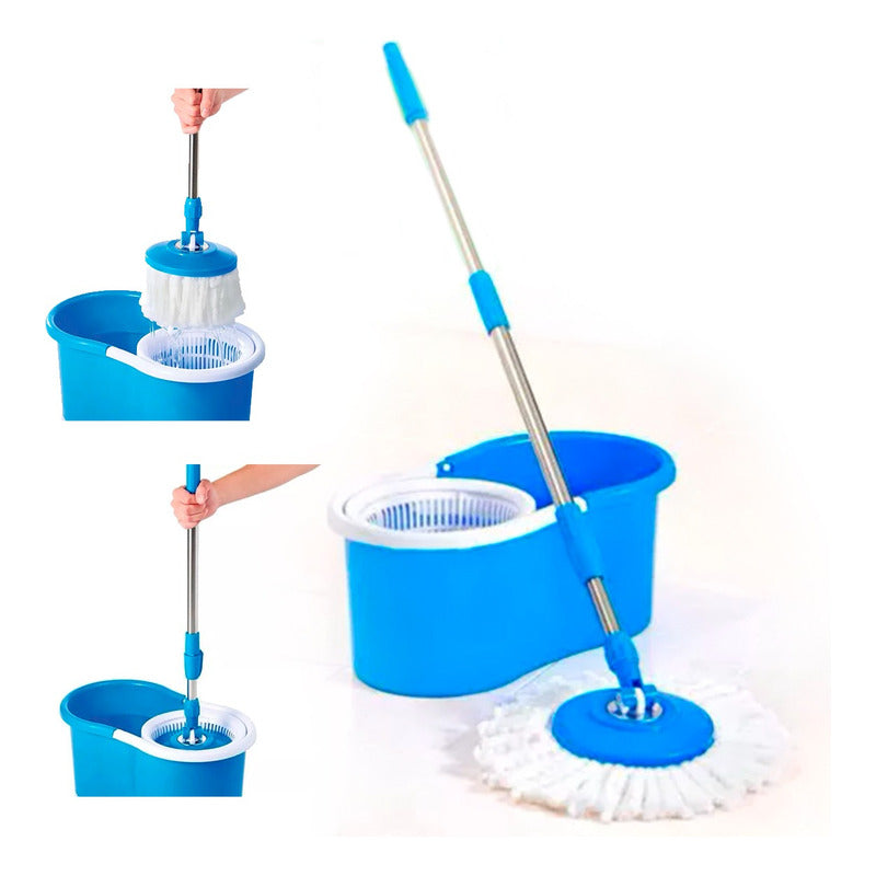 Mopa Trapeador Giratoria 360 Metalica Varios Colores Variado