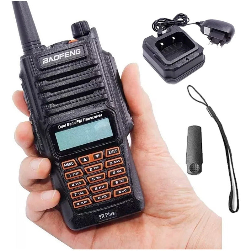 Radio Transmisor Uv-9r Plus Walkie Talkie Resistente Al Agua Negro 2