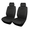 Se 2 Piezas Fundas Cubre Asiento Ecocuero Auto Universal Negro