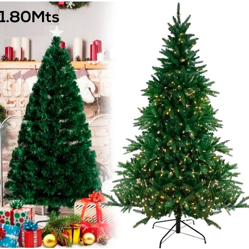 Árbol De Navidad Pascua Verde Con Base Armado Facil Verde