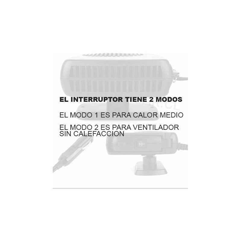 Calefactor Pack X2 Para Auto 12v 200w Calefaccion Portatil