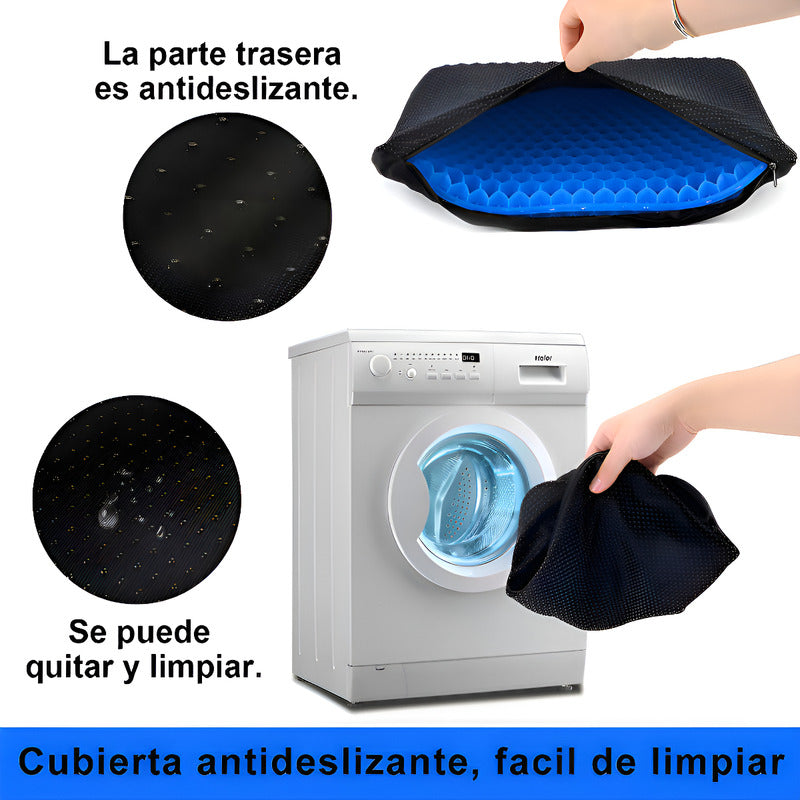Cojín Ortopédico De Silicona Gel Relajante Asiento Terapia