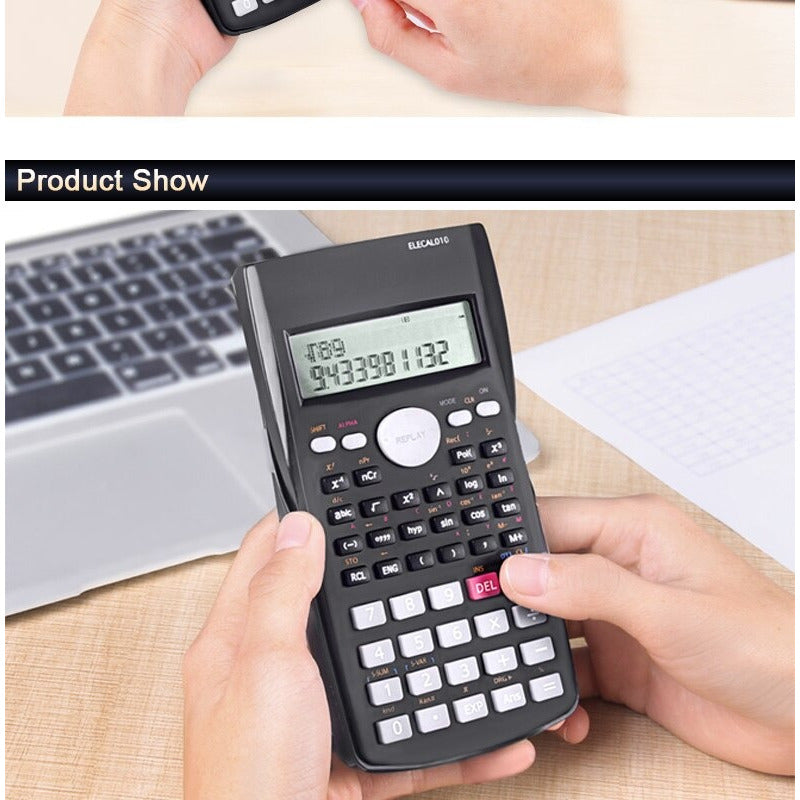 Calculadora Científica Y Comercial 240 Funciones 12 Digitos Negro
