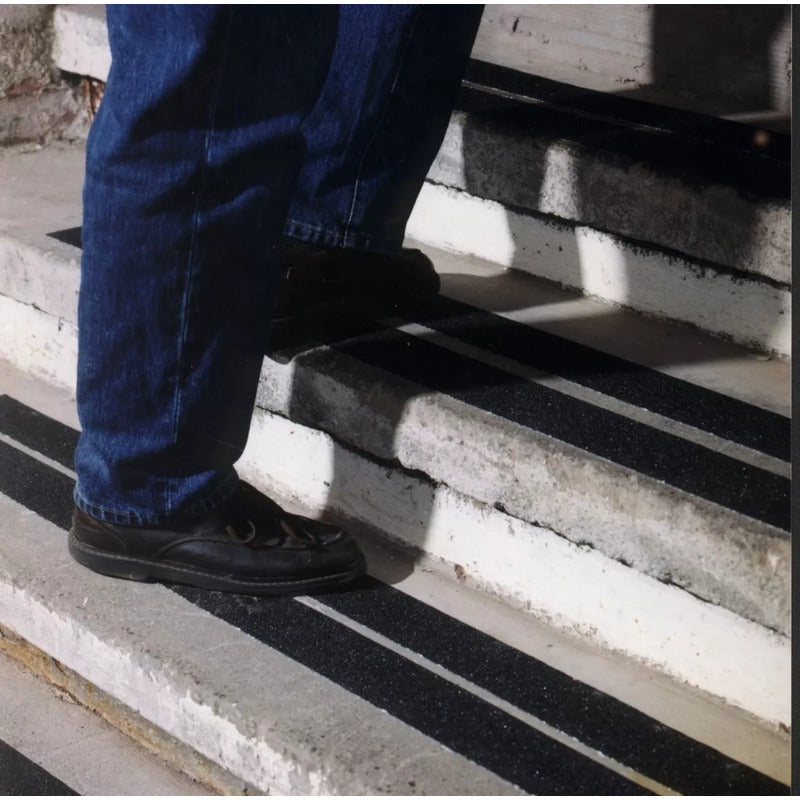 Pack X3 Cinta Antideslizante Pisos Escaleras Cinta Seguridad Negro
