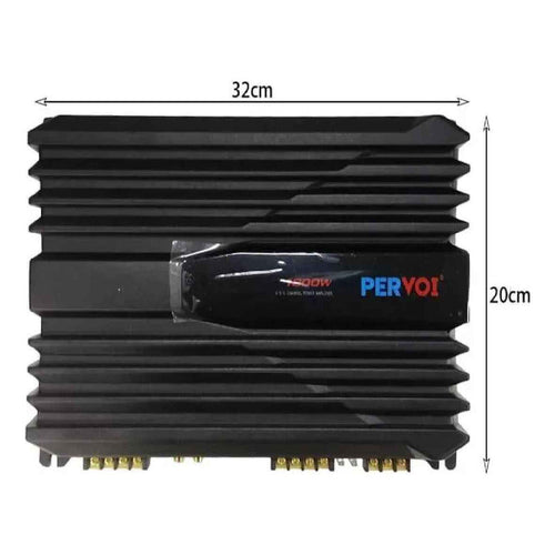 Amplificador De Audio Pervoi 1000w Sonido Para Autos Negro